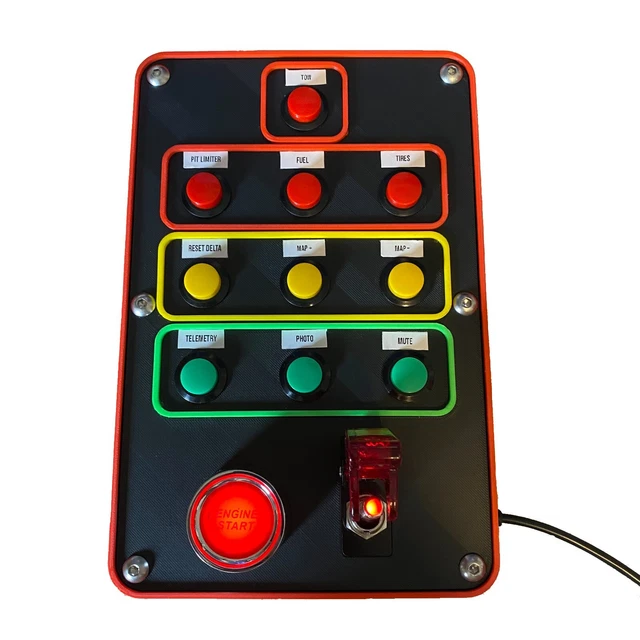 SCATOLA PULSANTI FANATEC CSL Elite, Sinistra O Destra, Sim Racing, Euro - Foto 10