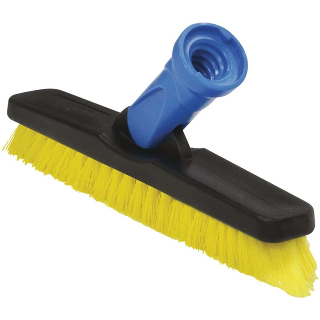 Unger Professional LockOn Stiff Non-Scratch Swivel Grout Brush 975200 Unger