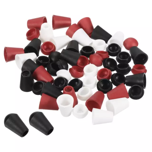 Campana Estremità Tappo,90pz Corda Corda Blocco,Scuro Rosso Nero bianco