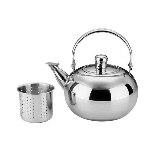 Edelstahl Wasserkanne Camping Teekanne Kaffeekanne Wasserkessel Wasserkocher