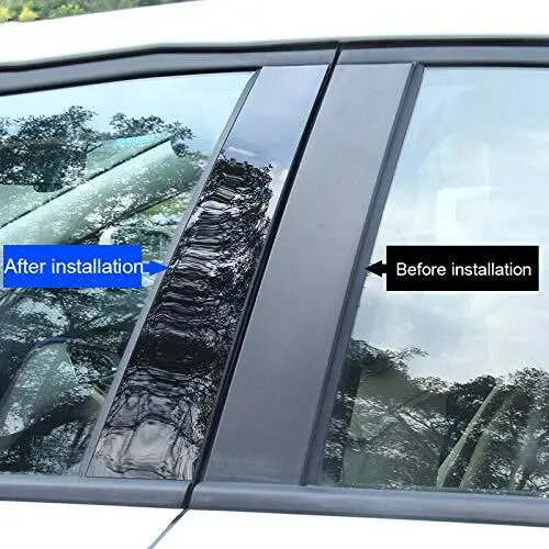 6 Stück Fenster Säulenpfosten Aufkleber Für Mitsubishi Shogun Sport 2009–2015