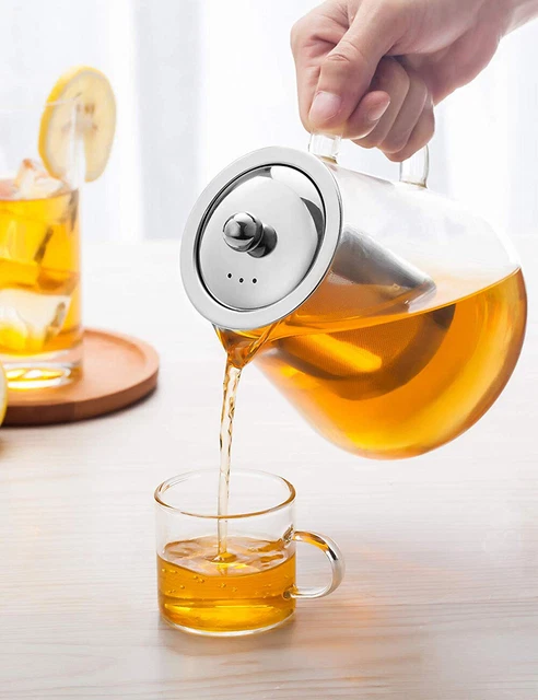 950ml/32oz Glass Teapot with infuser for Blooming Loose Leaf Tea Pot Stovetop