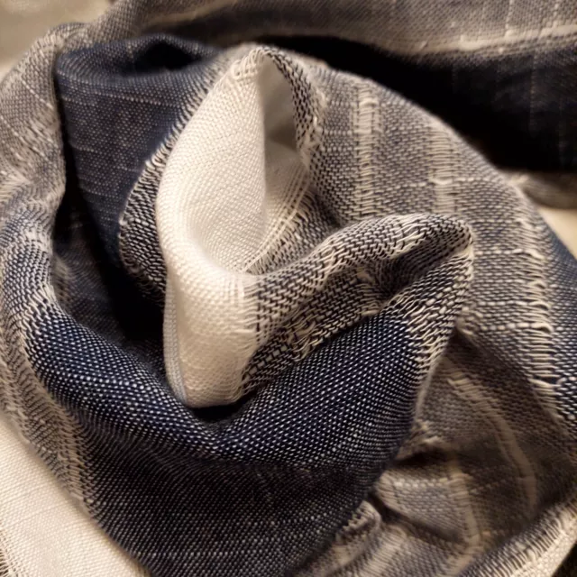 Foulard Da Uomo Grigio A Righe Mezza stagione in misto Cotone Made In Italy