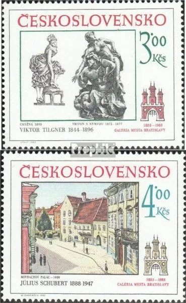 Checoslovaquia 2733-2734 (completa edición) nuevo con goma original 1983 Presbur