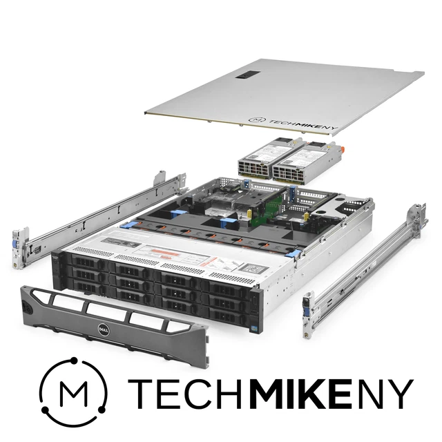 Dell PowerEdge R720xd Server 2x E5-2650v2 2.60Ghz 16-Core 128GB H710P Rails