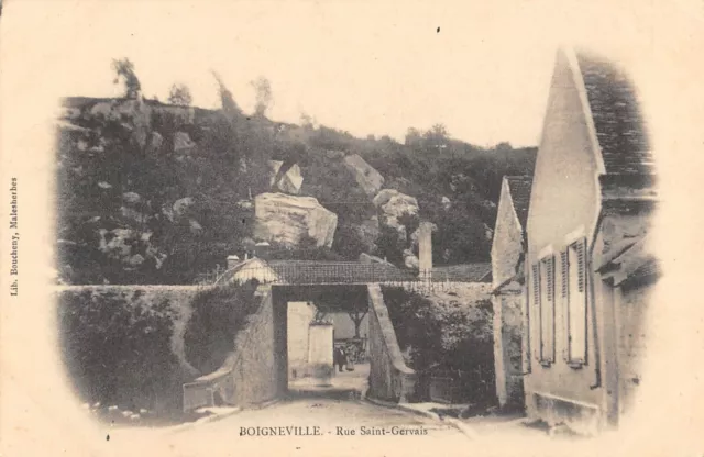 Cpa 91 Boigneville / Rue Saint Gervais