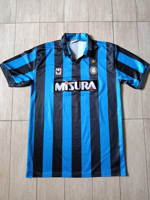 MAGLIA INTER MILAN Home Match Worn Issued 1990/1991 Ferri Misura Uhlsport Uefa EUR 250,00 - ES