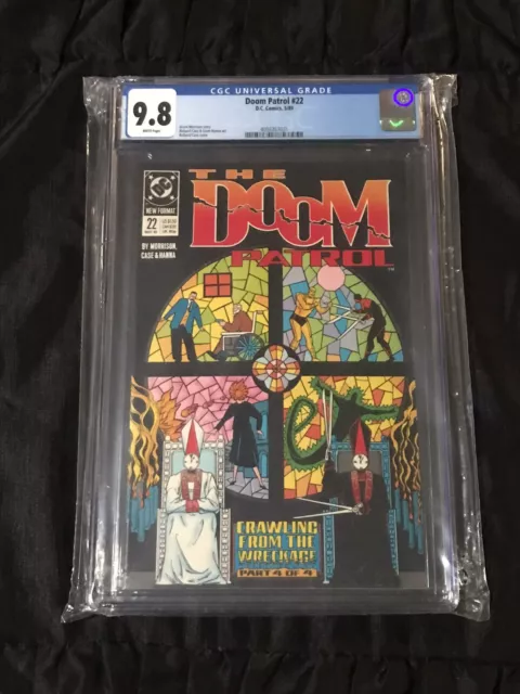 DC Comics 1989 Doom Patrol #22 CGC 9.8 NM/MT with White Pages Classic Case Cover 7