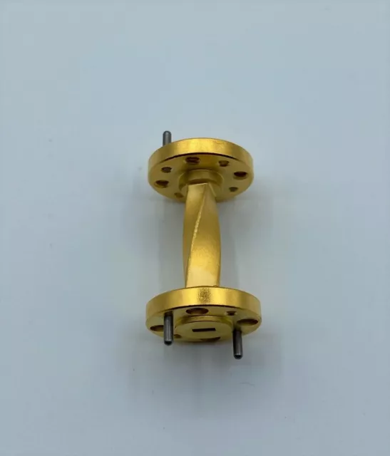 WR-15 90 Degree Twist Waveguide Gold Plated Copper By Quantum Microwave 2