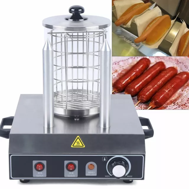 Edelstahl Wurstkocher Bockwurstwärmer, Hot Dog Würstchenwärmer Gerät Wurstwärmer