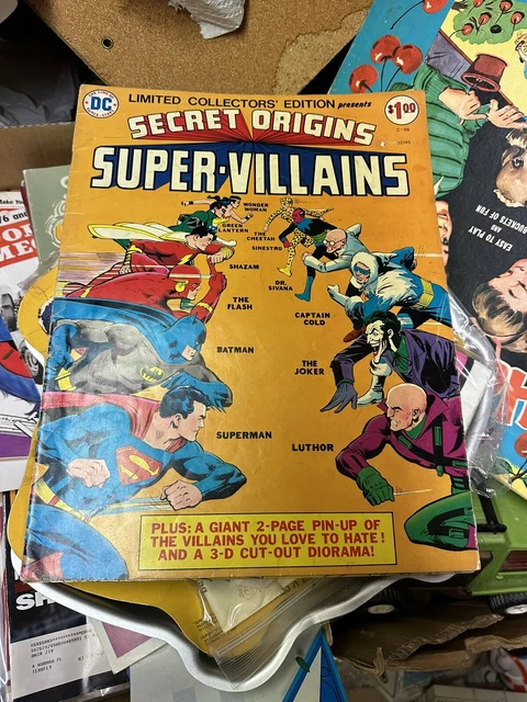 DC TREASURY EDITION Secret Origins Super Villains Giant Comic nice $13. ...