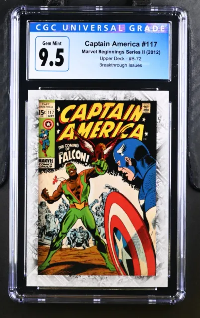 Captain America 117 CGC 9.5 - 2012 Marvel Beginnings Series II 1st App. Falcon