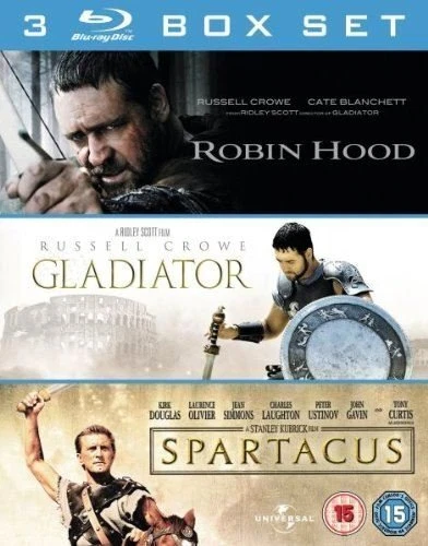 3 FILM BOX Set: Gladiator/Spartacus/Robin Hood [Blu-ray] - DVD HOVG The ...