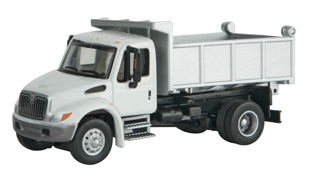 HO Scale Walthers SceneMaster International MOW Truck With Bucket Lift - 949-11753, Pre-built White Plastic Vehicle
