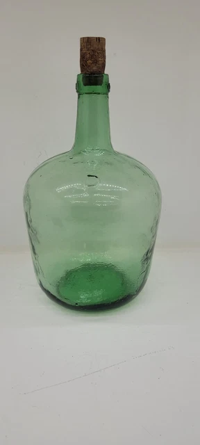 antiker Weinballon Viresa grün Glas Ballon Gärballon sauber 5L Vintage