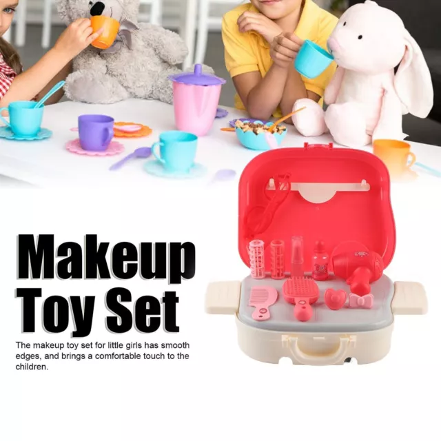 Makeup Toy Set Simulation Kids Pretend Role Play Make Up Kit prep Above 3 Years