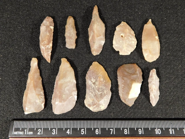 BIG Lot of TEN! Ancient Neolithic Artifacts From Borj Sud Morocco 3.22