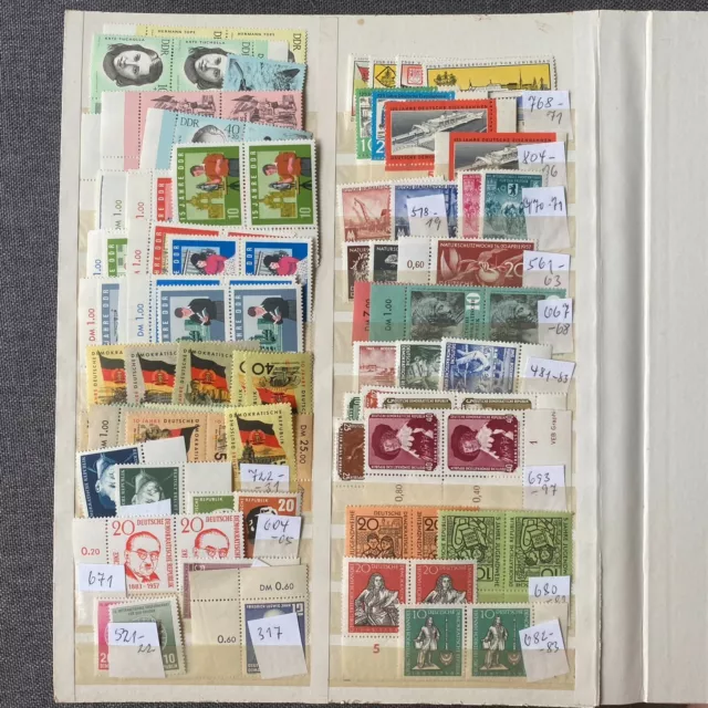 DDR Briefmarken Sammlung, GUT, DDR stamp collection, GOOD