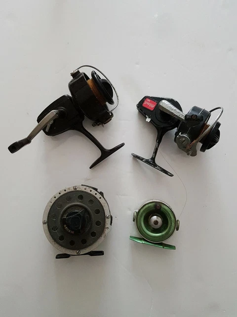 Lot De 4 Moulinets De Pêche Anciens - Vintage - Pêche En Eau Douce