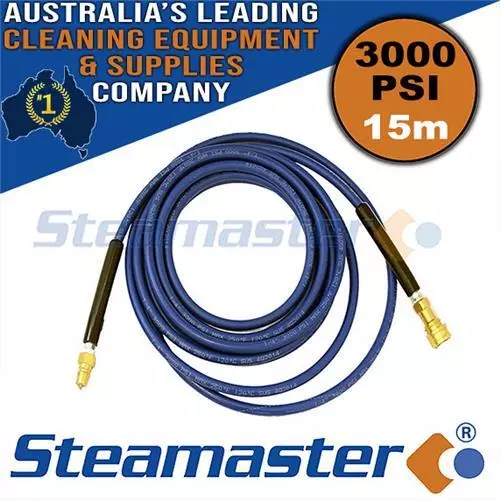 STEAMASTER 15m 3000psi Carpet Cleaning Solution Hose 1/4″, Steam Vacuum Cleaner
