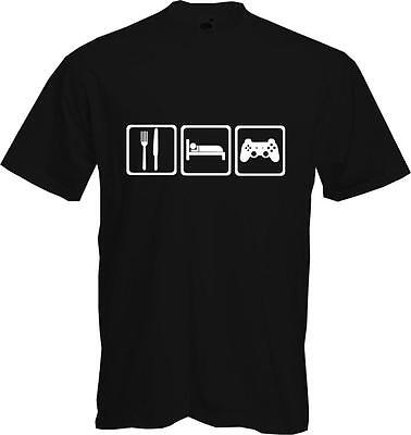 Eat Sleep Game - Funny - Gamer - Quality T-shirt