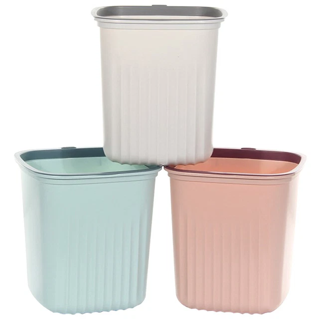 3pcs Müll können Plastikabfall Papierbehälter Müll können Mülleimer für