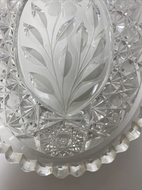 Vintage American Brilliant Cut Glass Bowl/Dish 3