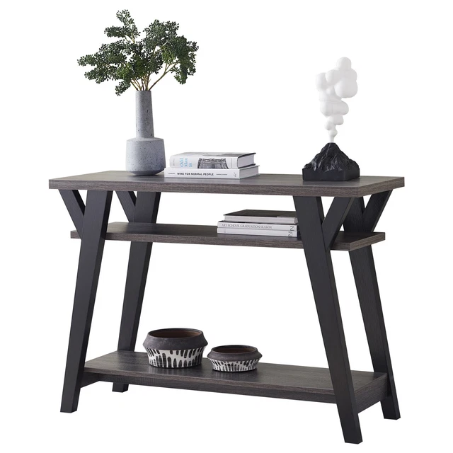 45" Modern Console Table End Side Table Sofa Entryway Hall Display with Storage