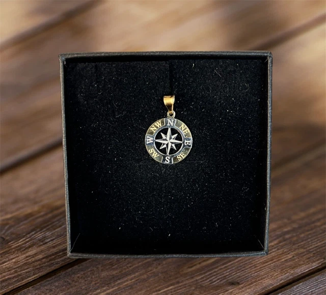 Ciondolo Con Mani In Preghiera In Vero Oro Giallo 10k Con Taglio A - Foto 4