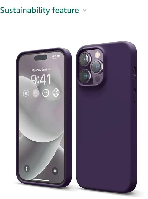Apple Silicone Case with MagSafe for iPhone 14 Pro - Elderberry