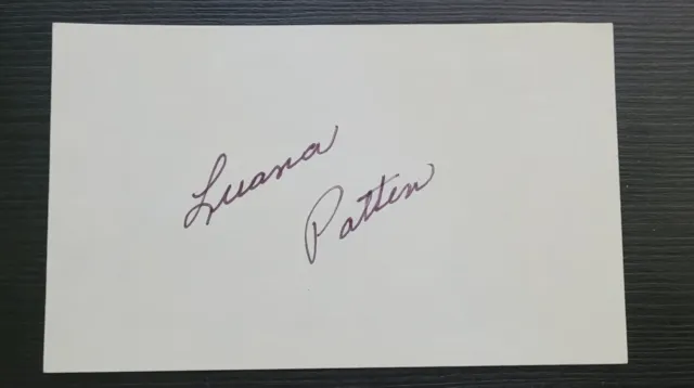 LUANA PATTEN signature child ACTRESS Song of the South 1946 autograph