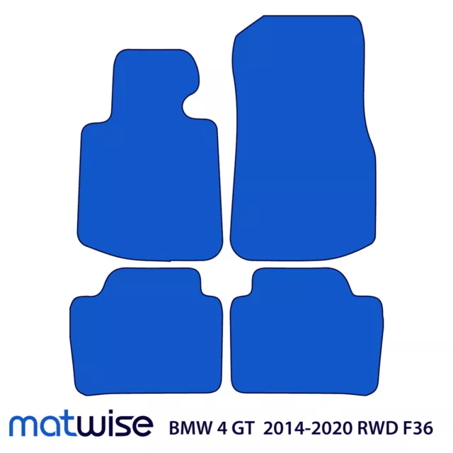 For BMW 4-Series Gran Coupe Carpet Car Mats RWD 2014–2021 F36 OEM quality M4 2