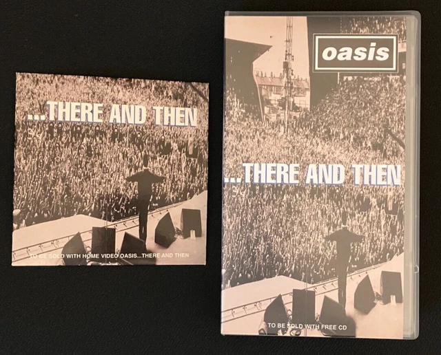 VINTAGE OASIS THERE and Then VHS + CD (1996 Live at Maine Road