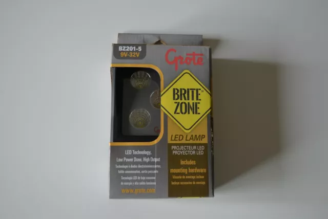 Grote BZ201-5 9V-32V Brite Zone LED Lamp Square Work Light