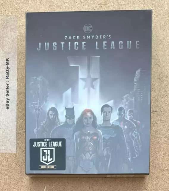 Zack Snyder's Justice League - Hdzeta Double Lenticular Blu Ray Steelbook - New