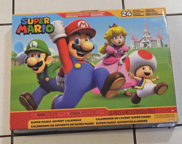 Super Mario calendrier de l'avent noël 26 surprise NEUF