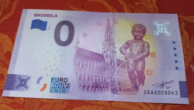 Billet Touristique Belge  0 Euro Brussels 2022-1