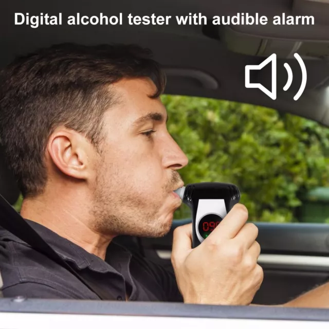 Atem Alkohol Tester Alkohol Analysator Beatmungsgerät Detektor Polizei Digital 2