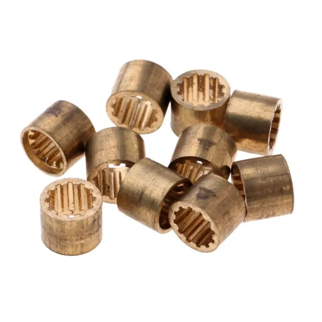 Pack Of 10 Pieces Of Brass Snooker Or Pool Cue Tip Ferrules