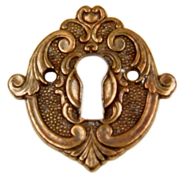 Schlüsselschild Antik Stil Möbel Beschlag Schlüsselblende Metall Patina