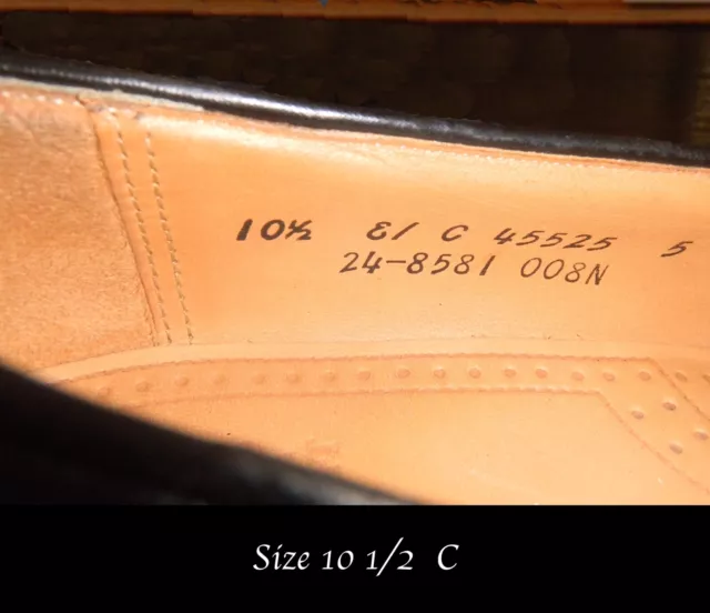 GENUINE JOHNSTON & Murphy Aristocraft® Black Formal Tassel Loafers Size ...