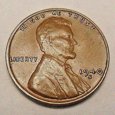 1940 S Lincoln Wheat Cent / Penny Coin  *FINE OR BETTER*  **FREE SHIPPING**