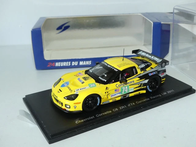 Miniature Corvette C6 ZR1 Larbre Competition #70 - 24h Du Mans 2012 - échelle 1/43 Spark - Occasion (boîte Abîmée)