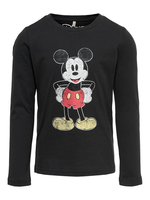 Ragazza Bambino Maniche Lunghe Tomaie Felpata T-Shirt Maglie Maglioni Disney