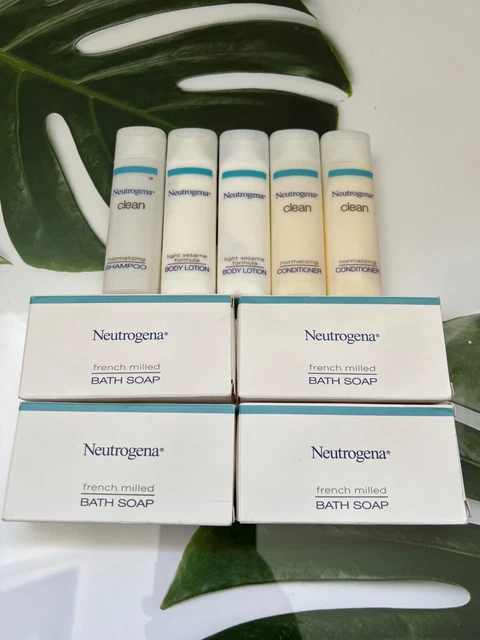 Artículos de tocador Neutrogena jabón molido francés champú acondicionador corporal loción x9