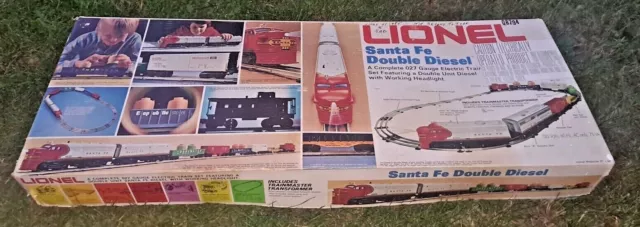 Lionel 6-1489 Santa Fe Double Diesel Freight Set Excellent W/ Original Box