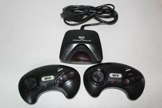 SEGA MEGADRIVE (PAL): Manettes sans fil infra-rouge WKK / TBE & fonctionnelles.