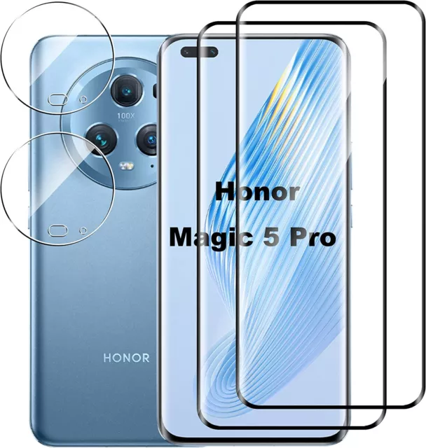 For Honor Magic 5 Pro 5G Tempered Glass Screen Protector & Camera lens