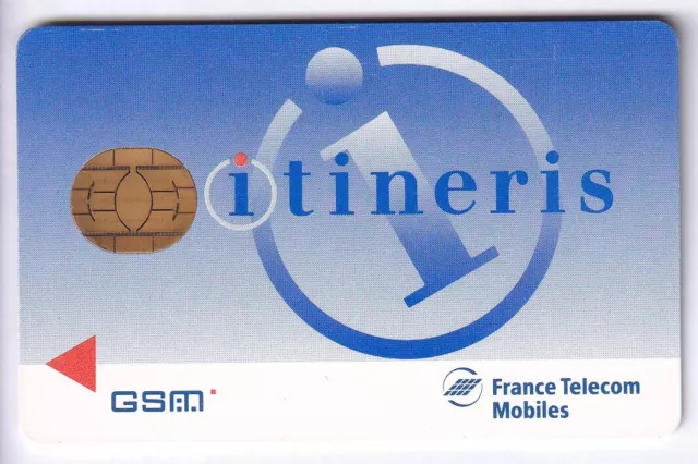 Telecarte Gsm Sim Collector .. France Itineris Ft Telecom +N° Chip/Puce Tbe