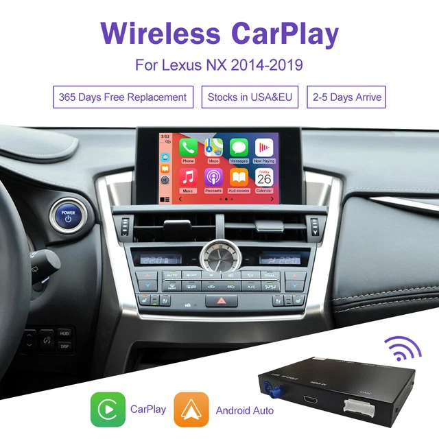 WIRELESS CARPLAY ANDROID Auto MirrorLink Decoder Retrofit per Lexus NX